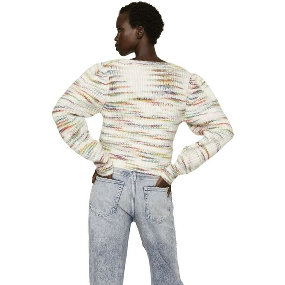 Central Park West Juliette Multicolor Cutout Sweater Sz Small NWT - Picture 3 of 8